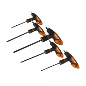   KENDO TORX kulcs készlet, T-nyelű, 5 részes T10-T30 CrV No. 20780  040208-0740