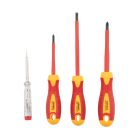 KENDO VDE (szigetelt) Csavarhúzó készlet, 3+1részes (No..20481)  040302-0227