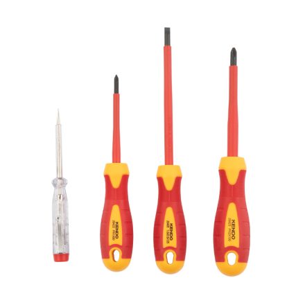KENDO VDE (szigetelt) Csavarhúzó készlet, 3+1részes (No..20481)  040302-0227