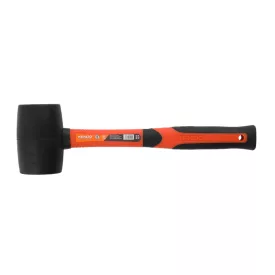   KENDO Gumikalapács üvegszálas nyéllel, FEKETE 450g No. 25502  041202-0036