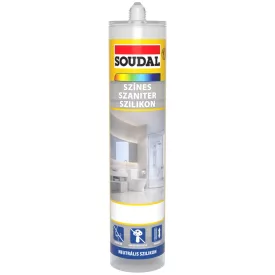   Soudal Szaniter szilikon színes, ÁTLÁTSZÓ 310ml H/R/B 166548