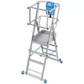   Krause STABILO Skymatic teleszkópos létra dobogóval 4 fokos 832924