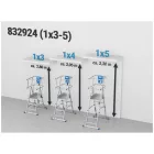 Krause STABILO Skymatic teleszkópos létra dobogóval 4 fokos 832924