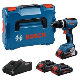   Bosch  GSB18V-65 Akkus ütvefúró-csavarbehajtó 18V ProCORE 4,0Ah +GAL18V-40 töltő, L-BOXX 06019N3306