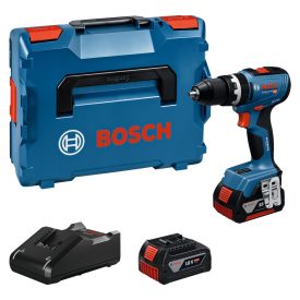   Bosch  GSB18V-65 Akkus ütvefúró-csavarbehajtó 18V 5,0Ah +GAL18V-40 töltő, L-BOXX 06019N3303