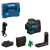 Bosch GLL12V-100-33CG Vonallézer (zöld) +LB10 tartó és DL20 csíptető 12V 2,0Ah L-BOXX 0601065401