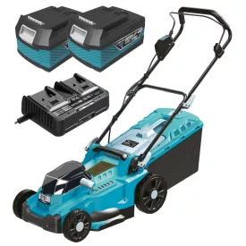   Dedra SAS+ALL DED7024 Akkus fűnyíró 2x18V Szénkefementes 2x akku+töltő szett