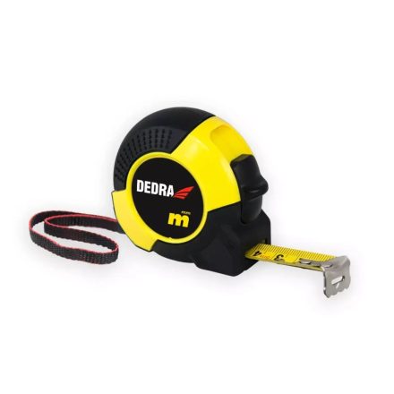DEDRA M275 Mérőszalag gumírozott 2m/16mm sárga-fekete, nylon