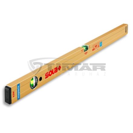SOLA 09AZM-200 Mágneses vízmérték 200cm ARANY-ELOXÁLT