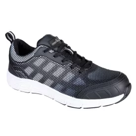   Munkavédelmi  Cipő PORTWEST Steelite™ Tove Trainer fekete-fehér S1P PW-FT15BKW 46-os