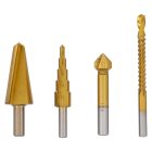 BGS-50794 Multi fúrókészlet HSS-G titánnal ötvözött nitrátozott 4 darabos