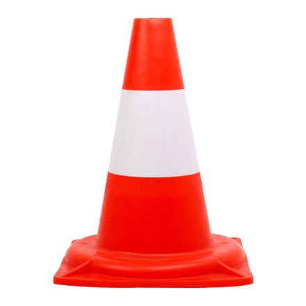 Munkavédelmi Jelzőbója piros, fényvisszaverős csíkkal 54cm GAN70308
