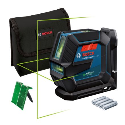 Bosch  GLL2-15G Lézer (vonal; zöld), céltáblával 0601063W00
