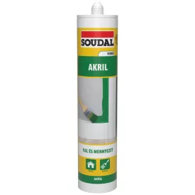 Soudal  Akryl falra és mennyezetre, fehér 280mm 154565