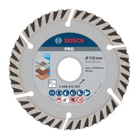   Bosch 2608615057 PRO Multi Mat. gyémánttárcsa 115x2,0mm,22,23 mm