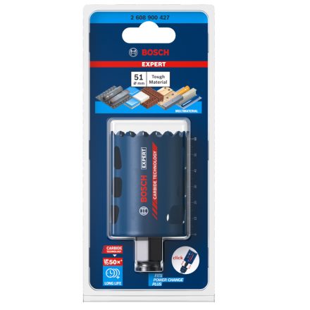 Bosch  Expert Tough Material Keményfém Lyukfűrész (körkivágó) 51mm 2608900427