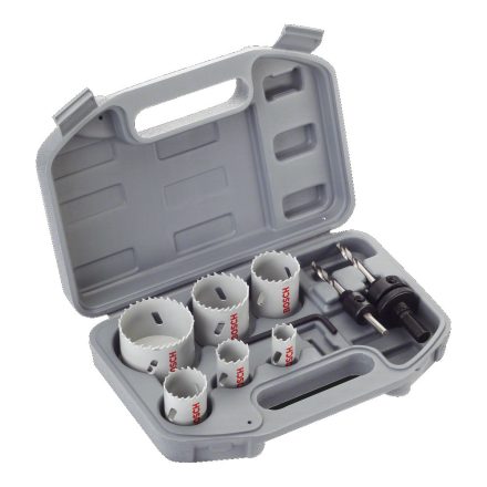 Bosch 2608580868 Villanyszerelő körkivágó készlet, HSS bimetál 9 részes