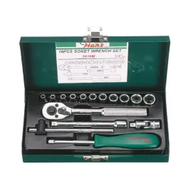   HANS Kézi dugókulcs készlet 1/2” 16 részes 4-12mm 2616M  040101-0013