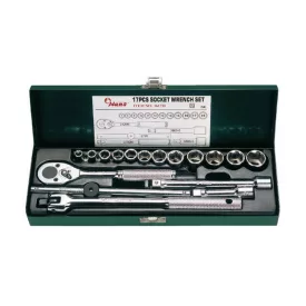   HANS Kézi dugókulcs készlet 3/8” 17 részes 7-19mm (3617M)  040102-0017