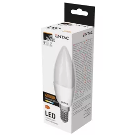 Entac LED izzó Candle E14 4W NW 4000K 5999097900186