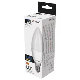 Entac LED izzó Candle E14 4W CW 6400K 5999097903828