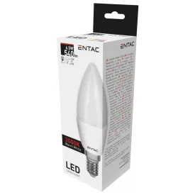 Entac LED izzó Candle E14 6,5W WW 3000K 5999097900209