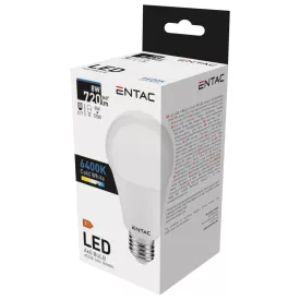 Entac LED izzó Globe E27 8W CW 6400K 5999097977669