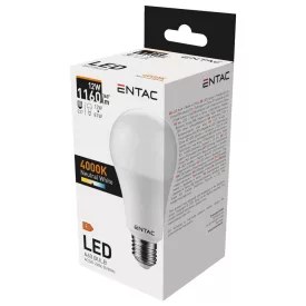 Entac LED izzó Globe E27 12W NW 4000K 5999097900100