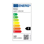 Entac LED izzó Globe E27 12W CW 6400K 5999097903781