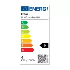 Entac LED izzó Mini Globe E14 4W NW 4000K 5999097992822