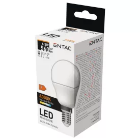 Entac LED izzó Mini Globe E14 6,5W NW 4000K 5999097900308