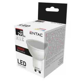   Entac LED izzó Spot Wide Angle GU10 4W WW 3000K 5999097900360