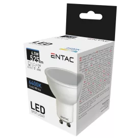   Entac LED izzó Spot Wide Angle GU10 6,5W CW 6400K 5999097903941
