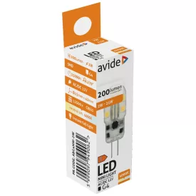 Avide LED izzó 2W G4 NW 4000K 5999097949062