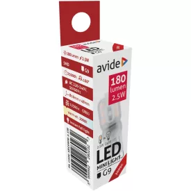 Avide LED izzó 2.5W G9 WW 3000K 5999562280232