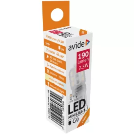 Avide LED izzó 2.5W G9 NW 4000K 5999562280300