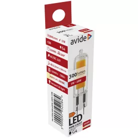 Avide LED izzó 3W G4 COB 12V WW 3000K 5999097952284