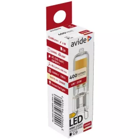 Avide LED izzó 4W G9 COB WW 3000K 5999097961026
