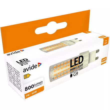 Avide LED izzó 7W G9 NW 4000K fekvő 5999097915968