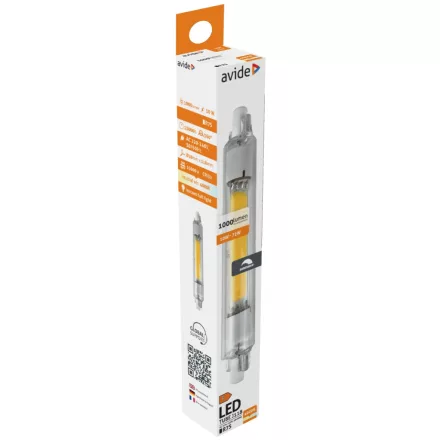 Avide LED izzó 10W R7S 18x118mm NW 4000K Dimm. 5999097960869