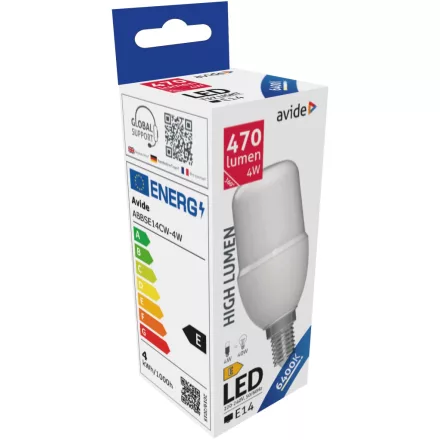 Avide LED izzó Bright Stick izzó T37 4W E14 CW 6400K 5999097931722