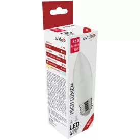 Avide LED izzó Candle 8W E27 WW 3000K 5999097925103