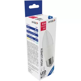 Avide LED izzó Candle 8W E27 CW 6400K 5999097925141