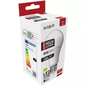   Avide LED izzó Globe A60 4.9W E27 WW 3000K Super High Lumen 5999097938608