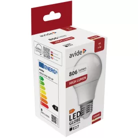 Avide LED izzó Globe A60 8W E27 WW 3000K 5999562284926