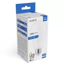 Avide LED izzó Globe A70 16W E27 CW 6400K 5999097925028