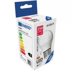   Avide LED izzó Globe Mini G45 2.5W E27 CW 6400K 5999097931364