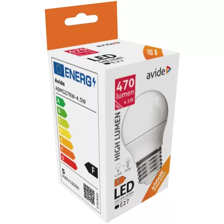 Avide LED izzó Globe Mini G45 4.5W E27 NW 4000K 5999097931500