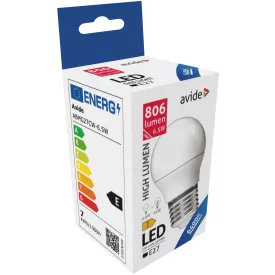  Avide LED izzó Globe Mini G45 6.5W E27 CW 6400K 5999097931647