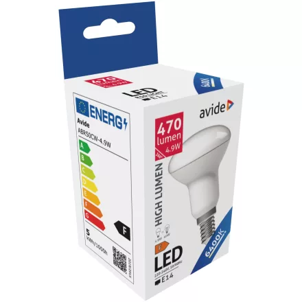 Avide LED izzó R50 4.9W E14 CW 6400K 5999097931869